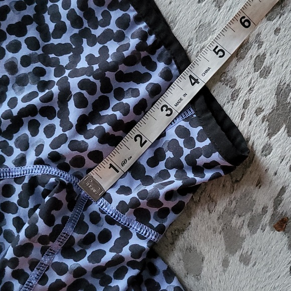 Lululemon RunSpeed Short 4-way Stretch Ace Spot Lullaby Black Sz6 - Picture 7 of 11